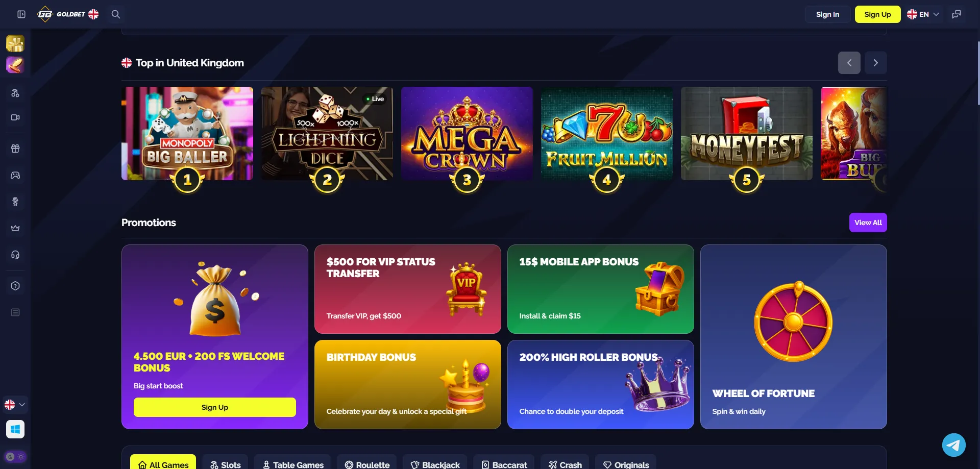 Goldbet Casino Bangladesh overview — fast withdrawals and big welcome bonus